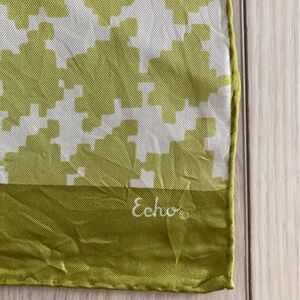 Echo Green and White Scarves and Wraps